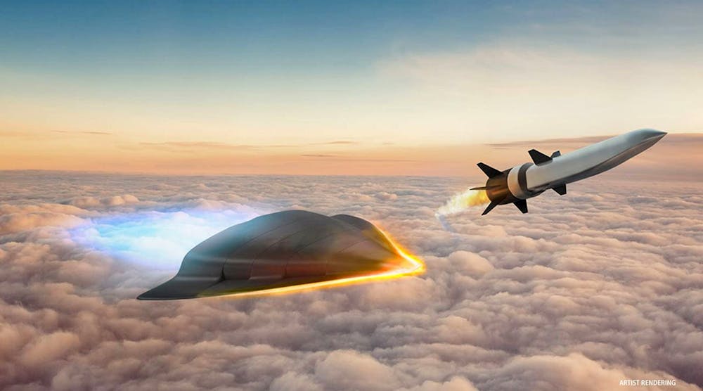 Raytheon Technologies illustration of its Glide Interceptor Program concept technology.