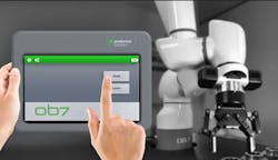 Productive Robotics’ user interface allows operators to teach a cobot to perform tasks by showing it each step of a job. Productive Robotics’ user interface allows operators to teach a cobot to perform tasks by showing it each step of a job.