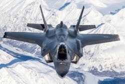 AF-2 Major Eskil 'Taz' Amdal pilots a USAF F-35A from Eielson, Alaska to Edwards AFB, Ca., 8 March 2018. AF-2 Major Eskil 'Taz' Amdal pilots a USAF F-35A from Eielson, Alaska to Edwards AFB, Ca., 8 March 2018.