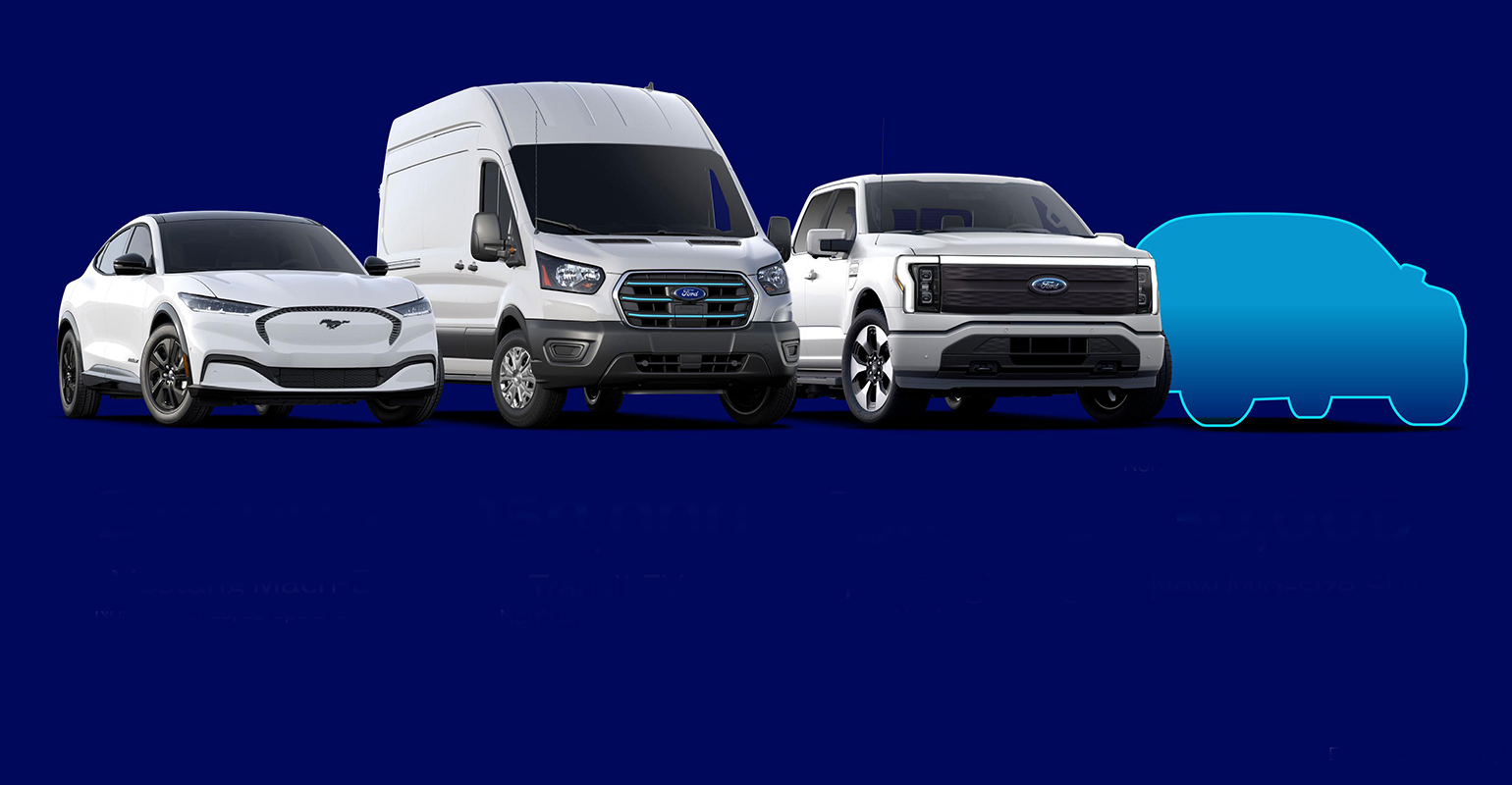 Ford is committed to produce 600,000 EVs in four styles by 2023.