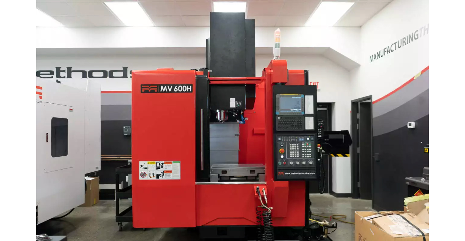 Methods&rsquo; three-axis MV 600H vertical machining center.