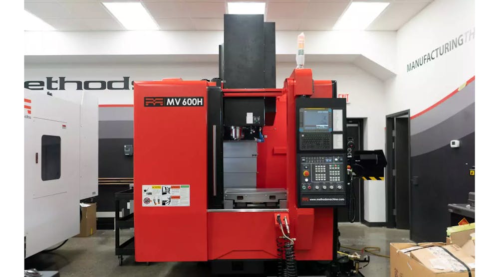 Methods&rsquo; three-axis MV 600H vertical machining center.