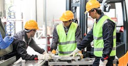 CNC machine shop operators. CNC machine shop operators.