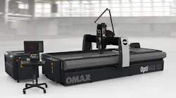 The OMAX Corp. OptiMAX 60X precision jet-machining center.