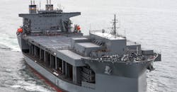 The USS Lewis B. Puller (ESB 3) Expeditionary Sea Base ship, commissioned in 2017. The USS Lewis B. Puller (ESB 3) Expeditionary Sea Base ship, commissioned in 2017.