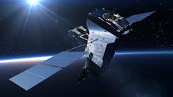 A Geosynchronous Earth Orbit satellite, part of a constellation of satellites for the Space Based Infrared System (SBIRS.) A Geosynchronous Earth Orbit satellite, part of a constellation of satellites for the Space Based Infrared System (SBIRS.)