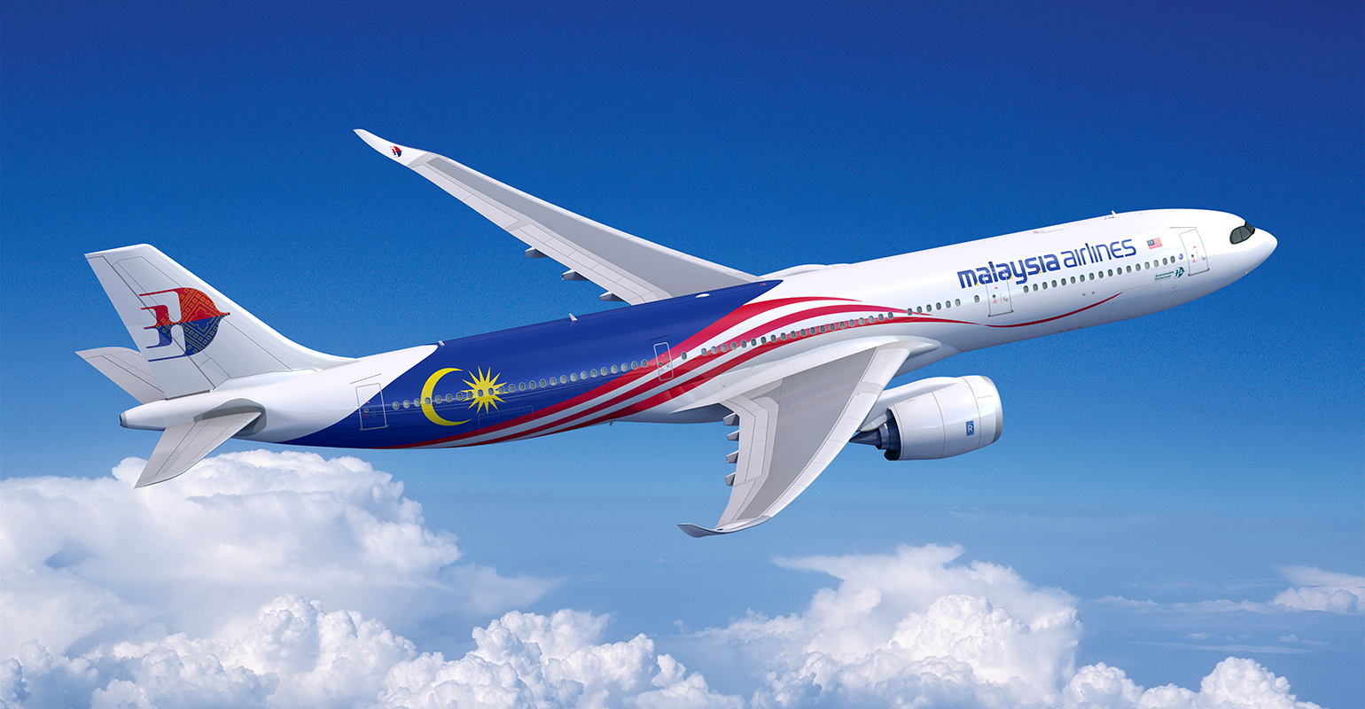 Malaysia Airlines A330neo illustration.