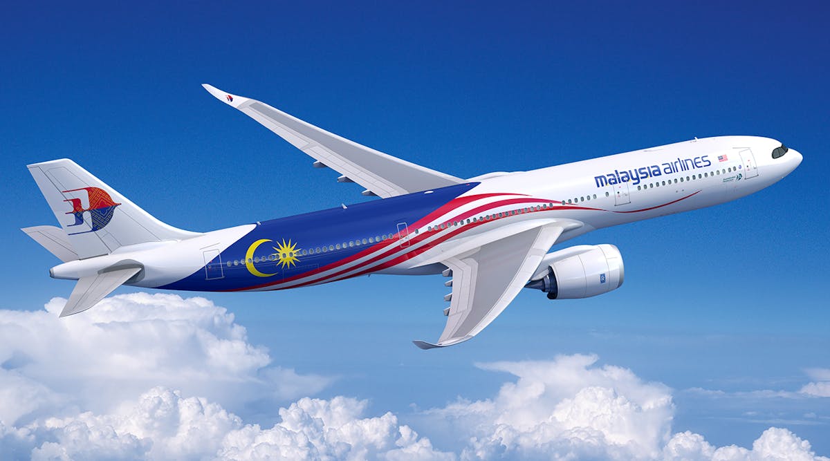 Malaysia Airlines A330neo illustration.