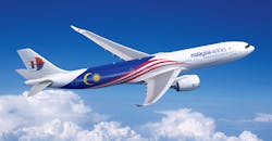 Malaysia Airlines A330neo illustration. Malaysia Airlines A330neo illustration.