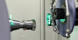 ANCA has developed what it calls “the world-first integrated gear tool measurement system,” which makes it possible for all the grinding-measuring-compensation to be done in the machine. ANCA has developed what it calls “the world-first integrated gear tool measurement system,” which makes it possible for all the grinding-measuring-compensation to be done in the machine.