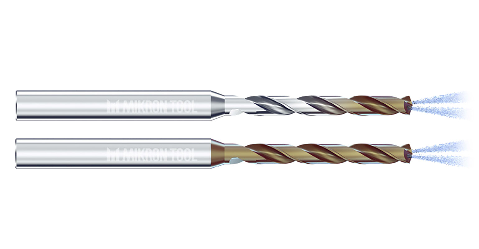 CrazyDrill Titanium PTC for pure titanium and the CrazyDrill Titanium ATC for alloyed titanium.