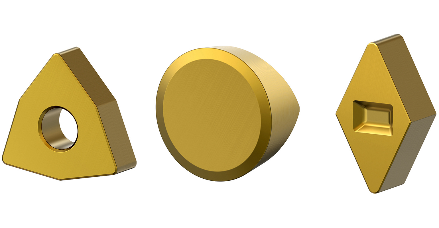 A broad range of styles, sizes, and edge preparations are available. These include the most popular styles of double-sided roughing and finishing inserts for predictable, cost-effective machining.