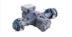 Recently Cummins Inc. debuted Meritor’s 17Xe ePowertrain assembled with a Cummins battery system and a lithium-iron phosphate battery pack, designed for heavy-duty trucks. Recently Cummins Inc. debuted Meritor’s 17Xe ePowertrain assembled with a Cummins battery system and a lithium-iron phosphate battery pack, designed for heavy-duty trucks.