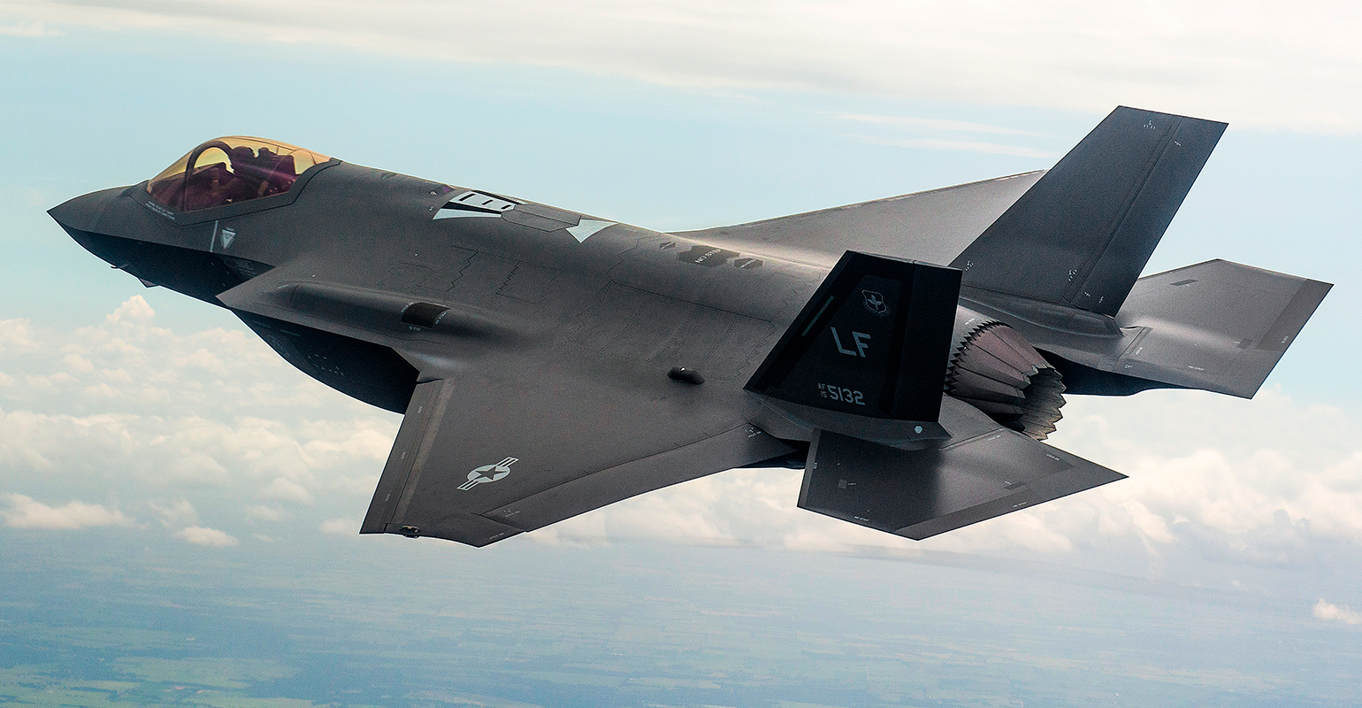 USAF F-35A in flight.