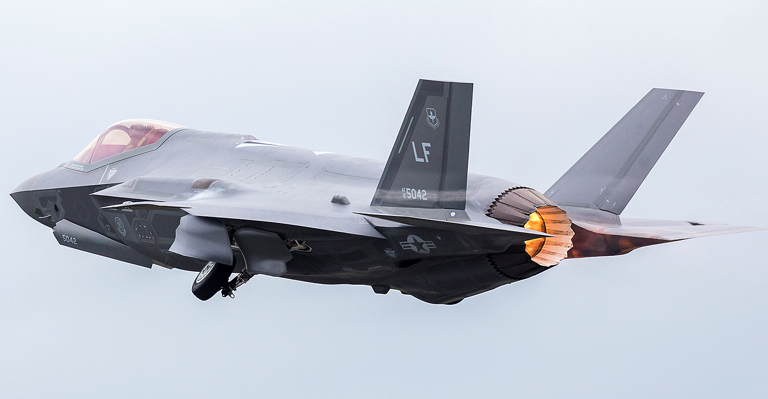 F-35A conventional takeoff and landing (CTOL) variant of the Joint Strike Fighter aircraft.