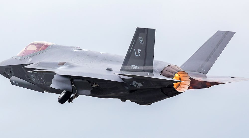 F-35A conventional takeoff and landing (CTOL) variant of the Joint Strike Fighter aircraft.