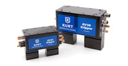 The new RV24 Gripper is a scaled-down version of the RV36 gripper and features the same quick-change customizable jaws and automation integration. The new RV24 Gripper is a scaled-down version of the RV36 gripper and features the same quick-change customizable jaws and automation integration.