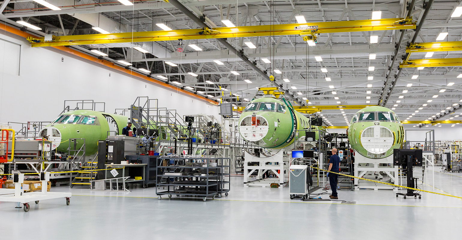 Gulfstream Aerospace G400 manufacturing, Savannah, Georgia.