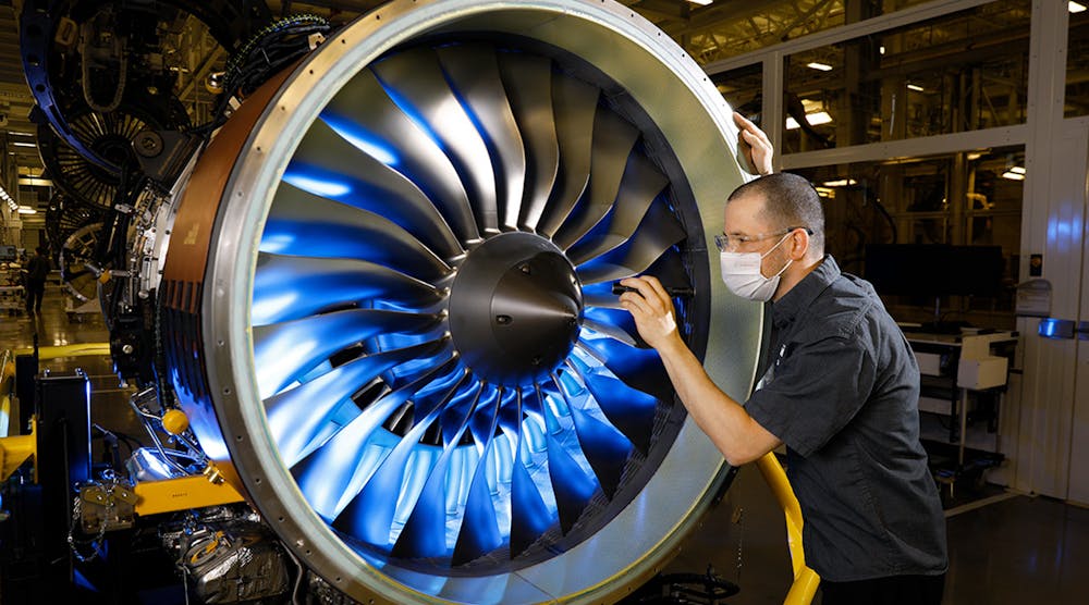 Maintenance on Pratt &amp; Whitney Canada&rsquo;s PW800 turbofan engine.