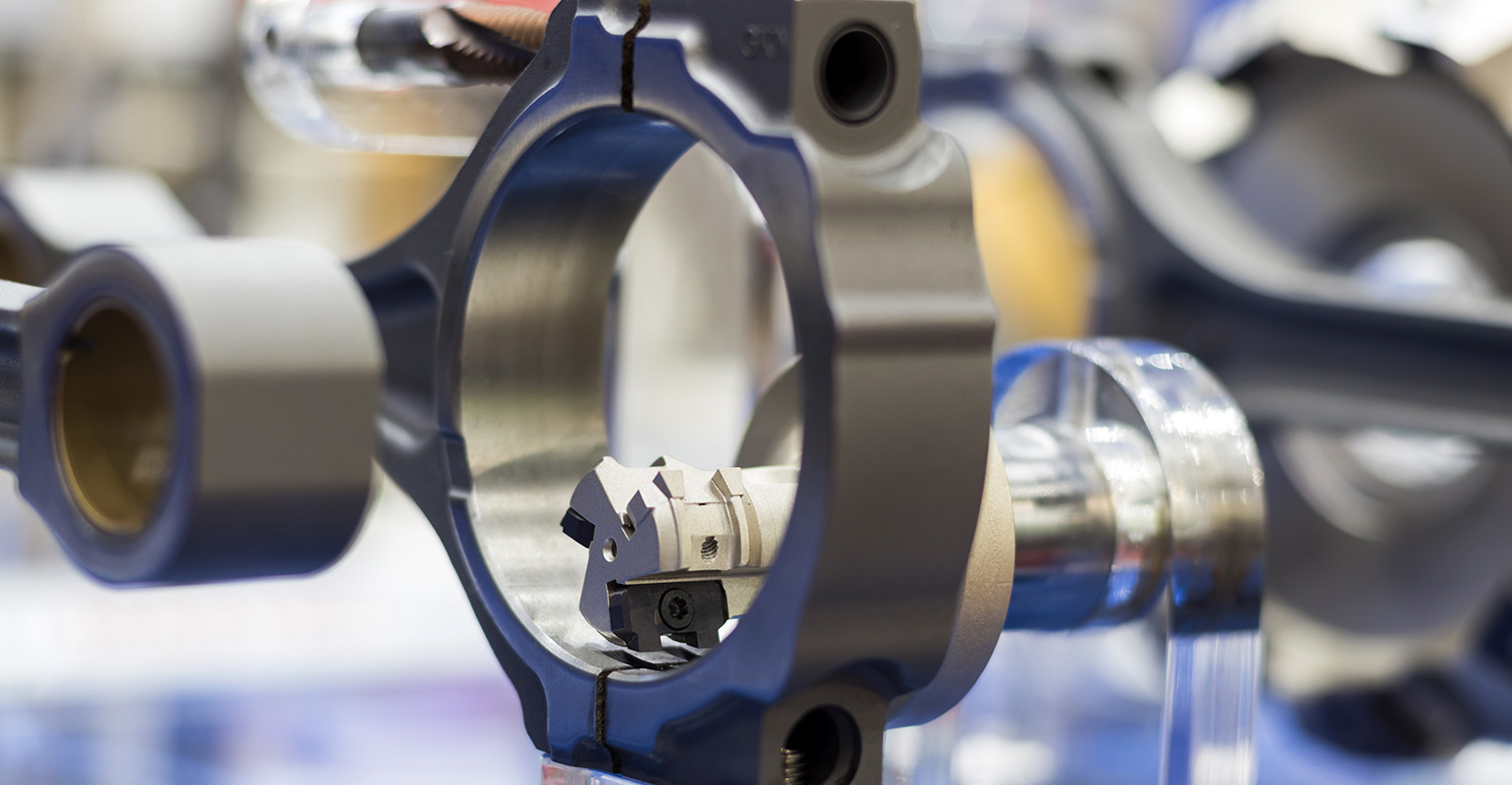 Cutting tool on display.