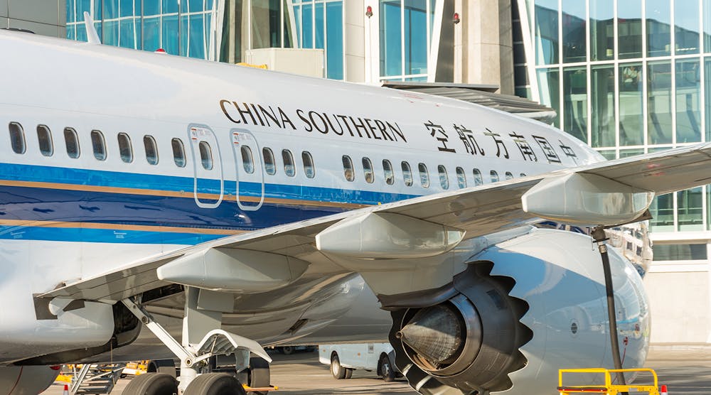 A China Southern Airlines Boeing 737 MAX jet; China has been one of the strongest markets for Boeing&rsquo;s twin-engine, mid-range passenger aircraft.