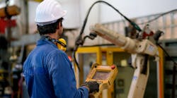 Manufacturing robot maintenance. Manufacturing robot maintenance.