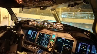 Boeing 737 MAX cockpit.