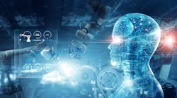 Manufacturing AI plus IoT illustration. Manufacturing AI plus IoT illustration.