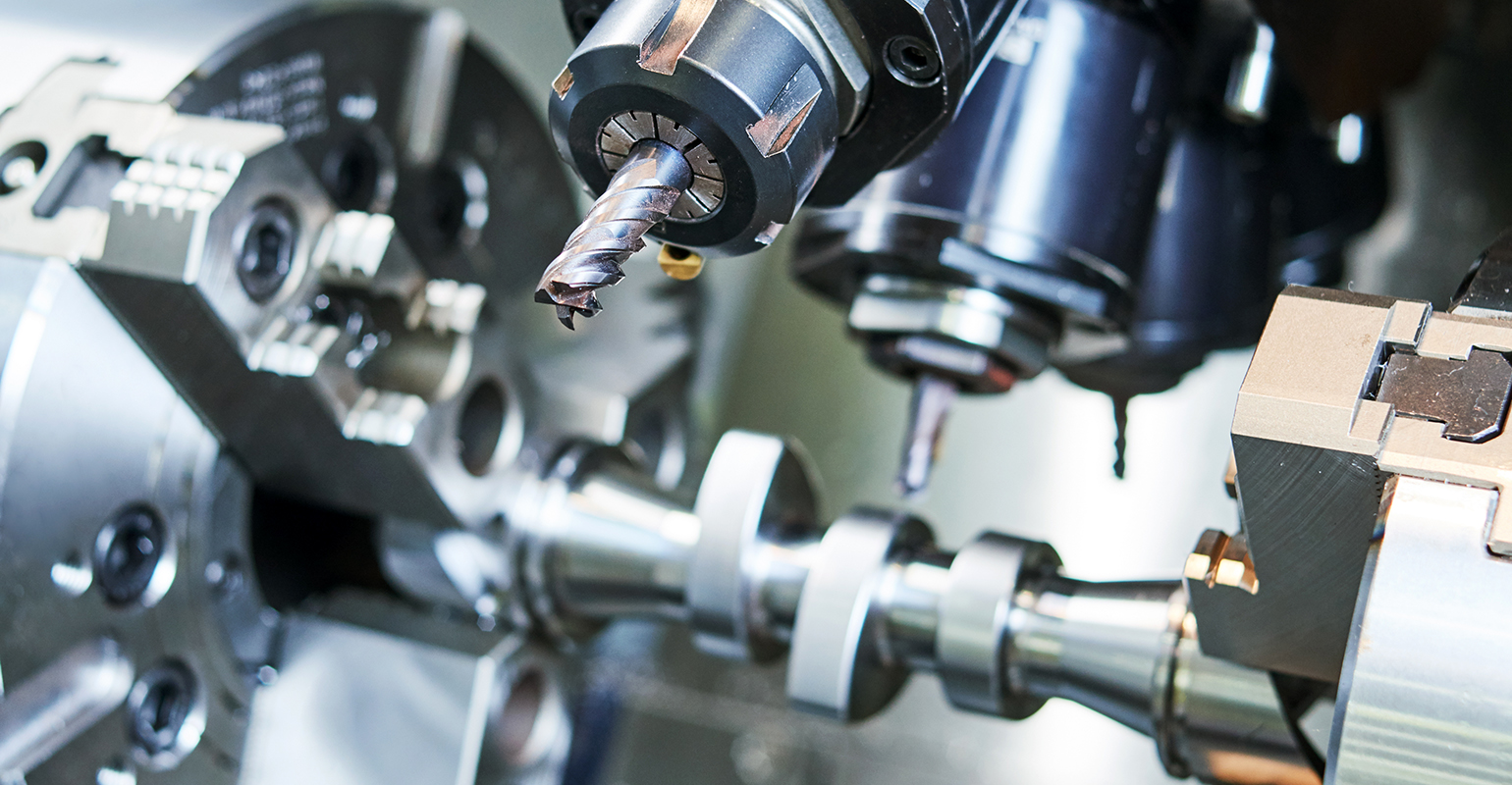 Precision CNC machining by milling, drilling, and cutting.