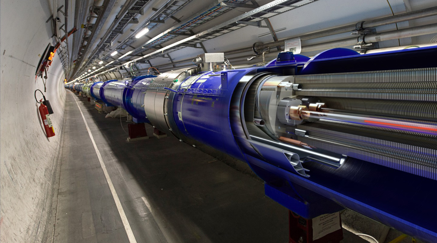 The Large Hadron Collider at CERN.