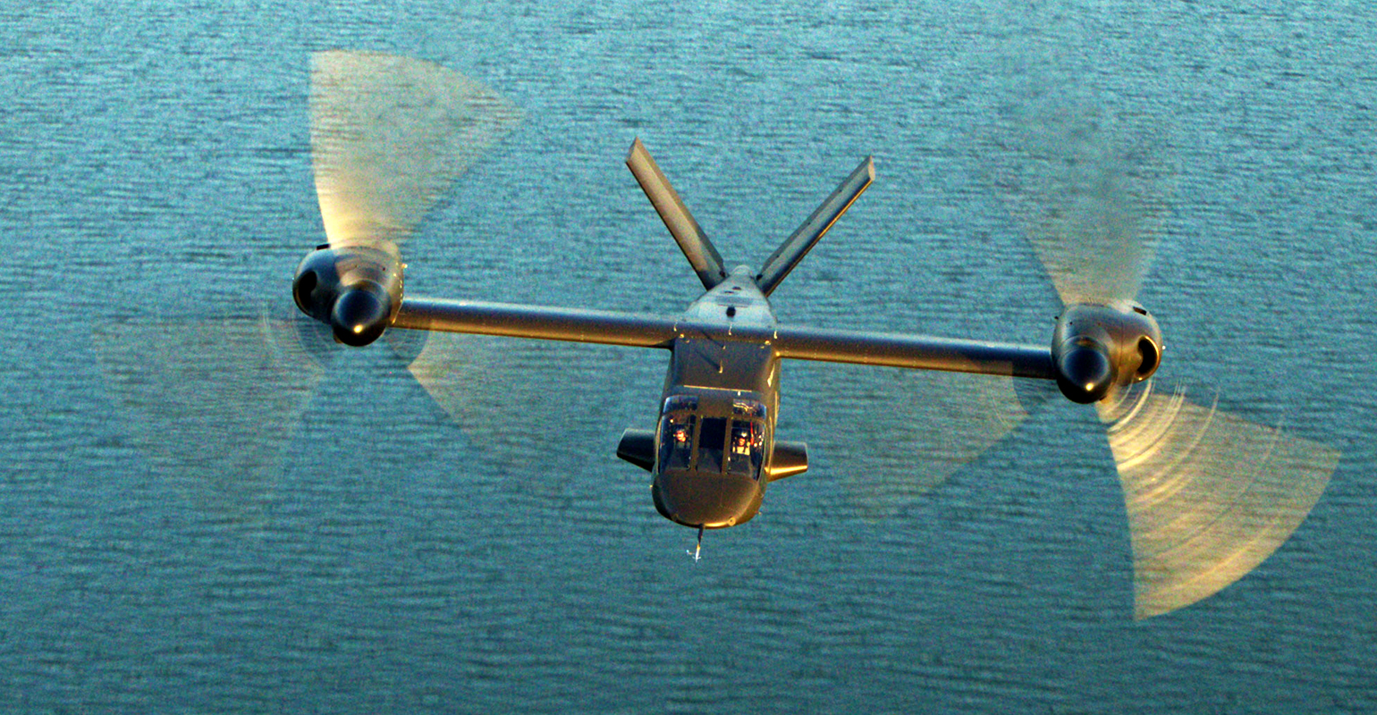 The Bell Helicopter V-280 Valor tiltrotor aircraft.