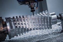 Complex milling/turning on a CNC machine. Complex milling/turning on a CNC machine.