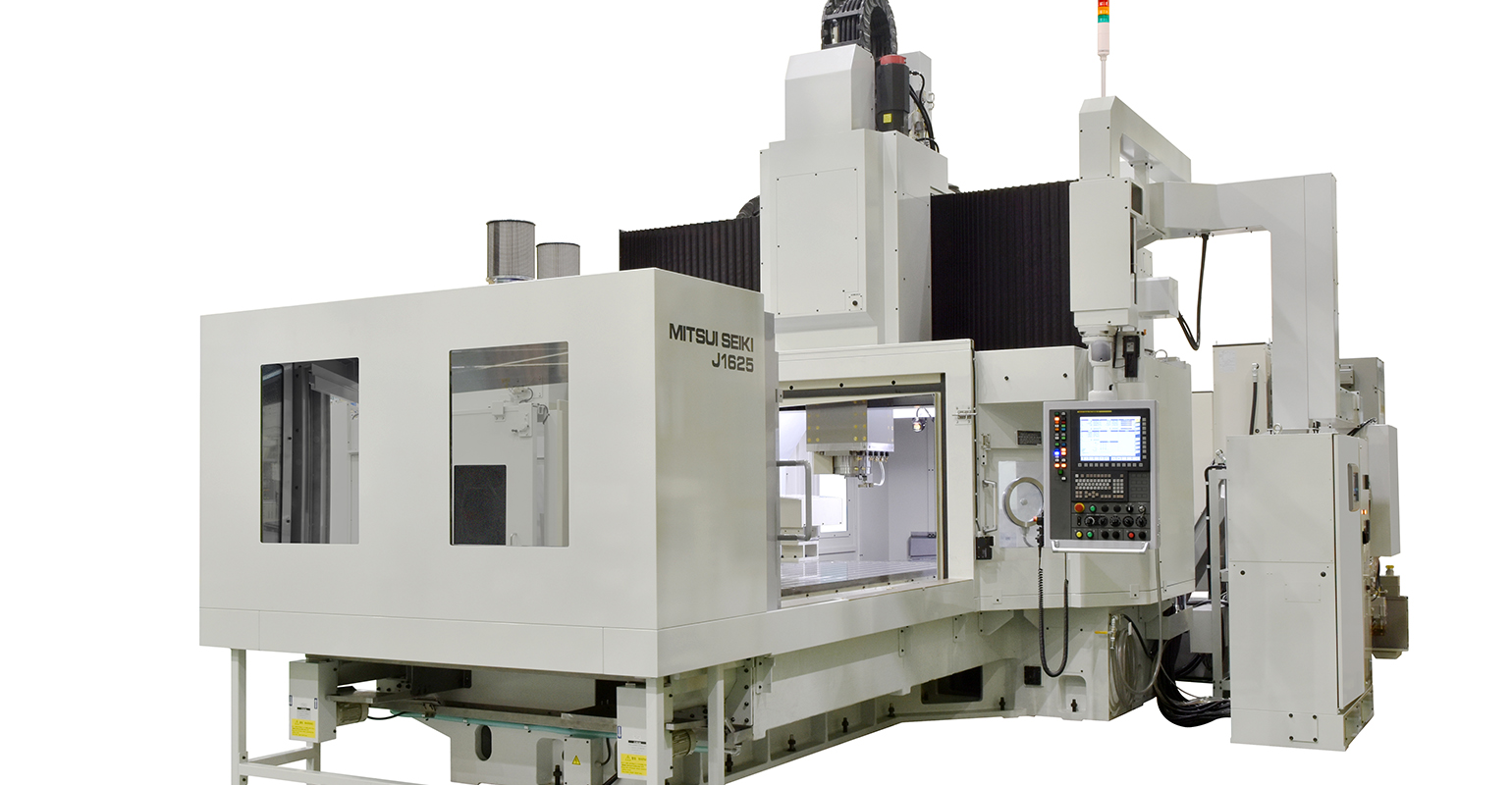 Mitsui Seiki J12/J/16 jig borers feature a 12,000-rpm 50 taper spindle and automatic tool-change capacity of 60 tools.