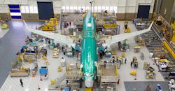 First 737 MAX completes assembly in Renton, Wash., 2015. First 737 MAX completes assembly in Renton, Wash., 2015.