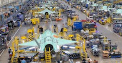 F-35 production line at Lockheed Martin Aeronautics Co., Fort Worth, Tex.