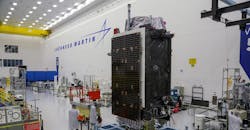 GPS III SV06 satellite, built by Lockheed Martin. GPS III SV06 satellite, built by Lockheed Martin.