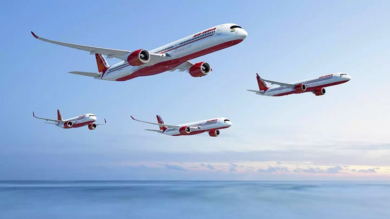 Air India will take ownership of 250 new Airbus aircraft, lease 25 more Airbus jets, and 220 new Boeing jets &ndash; with options for options for 50 additional aircraft from Boeing.