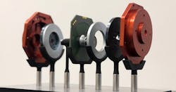 An exploded arrangement of an electric motor designed with ECM PCB Stator Technology, including the PrintStator CAD platform. An exploded arrangement of an electric motor designed with ECM PCB Stator Technology, including the PrintStator CAD platform.