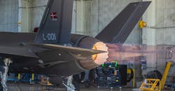 F-135 engine installed on an F-35A in service with the Royal Danish Air Force. F-135 engine installed on an F-35A in service with the Royal Danish Air Force.