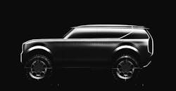Scout Motors&rsquo; pickup trucks and SUVs will be built on a new all-electric platform.Scout Motors&rsquo; concept all-electric SUV.