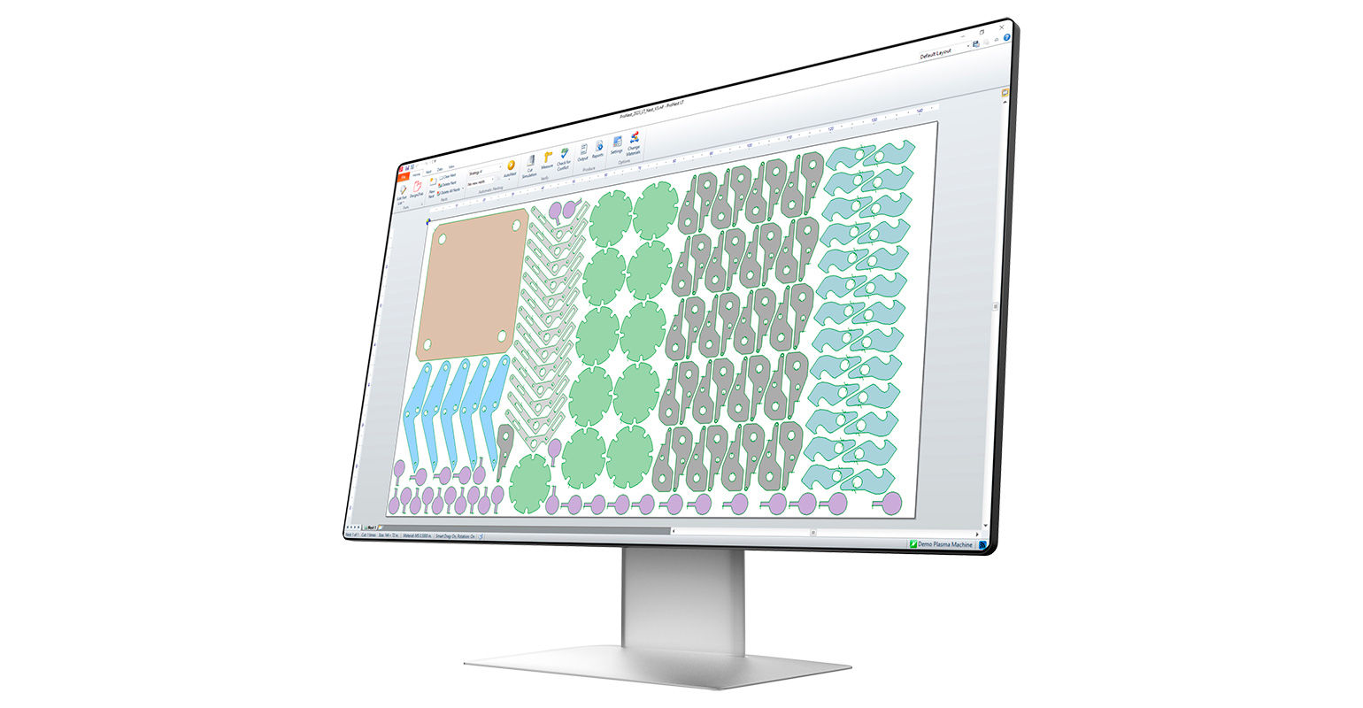 Hypertherm ProNest&circledR; LT 2023 version 15.1 nesting software.