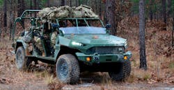“The light and agile Infantry Squad Vehicle, already fielded to the U.S. Army's 82nd and 101st Airborne Divisions, moves expeditiously across complex terrain.” “The light and agile Infantry Squad Vehicle, already fielded to the U.S. Army's 82nd and 101st Airborne Divisions, moves expeditiously across complex terrain.”