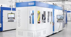 GRC-R12 Robot Cell for the GROB G150 five-axis universal machining center GRC-R12 Robot Cell for the GROB G150 five-axis universal machining center