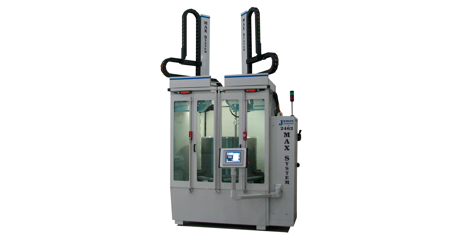 James Engineering MAX System&trade; CNC-type deburring and chamfering machine.