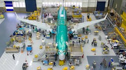 Boeing begins final assembly of first 737 MAX 8, Sept. 2015.
