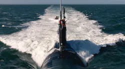 USN fast-attack Virginia-class nuclear submarine.