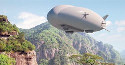 Illustration of the AT2 Aerospace hybrid airship concept, the Z1. Illustration of the AT2 Aerospace hybrid airship concept, the Z1.