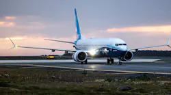 Boeing’s largest single-aisle airplane - the 737-10 - completed its first international landing, arriving in Iceland on its way to the Farnborough International Airshow, July 2022.