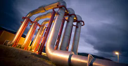 Geothermal energy extraction site. Geothermal energy extraction site.