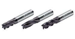 Left to right: Walter USA LLC MA230, MA320 and MA321 Advance solid carbide milling cutters for universal machining. Left to right: Walter USA LLC MA230, MA320 and MA321 Advance solid carbide milling cutters for universal machining.